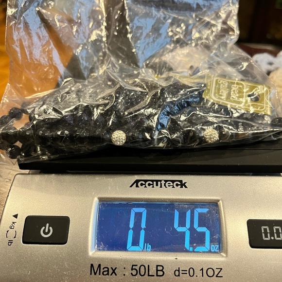 ❌sold at live❌Black onyx and crystal beadperfect for crafting and jewelry making - Picture 2 of 2